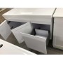 Mia 1200 Matte White Wall Hung Vanities Single Bowl Cabinet Only Mia 1200 Matte White Wall Hung Vanities Single Bowl Cabinet Only